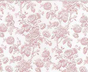 Dollhouse Miniature Wallpaper Tiffany, Rose